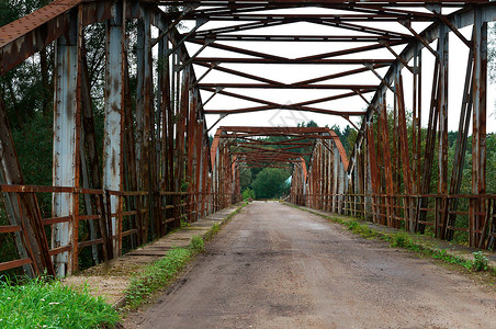 罗斯提桥旧德国铁桥码头俄罗斯加图片