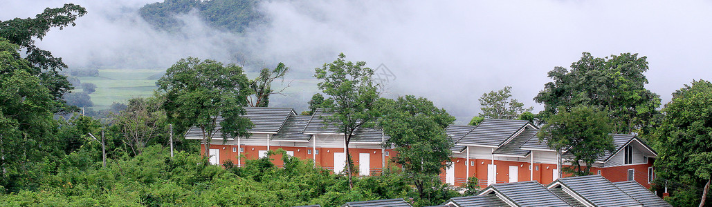 定制化开发山上的房子背景