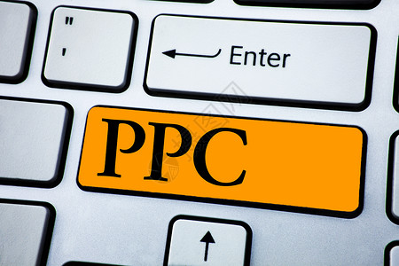 手写文本Ppc概念意思是按点击付费广告策略将流量引导到网站图片