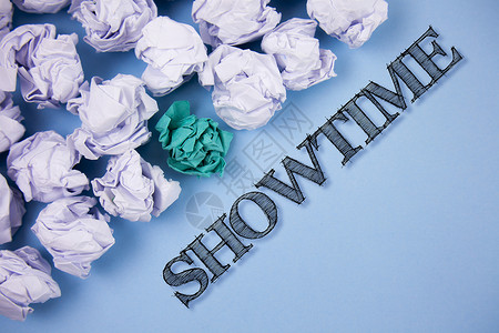 显示Showtime的文本符号概念照片时间图片