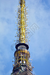 城市通讯天线塔图片