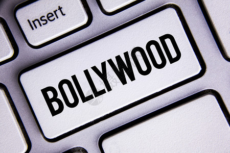 Bollywood的文本符号印度电影院的概念图片是一个娱乐来源图片