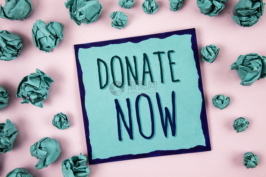立即捐赠的文本符号概念照片给慈善组织一些东西当器官捐赠图片
