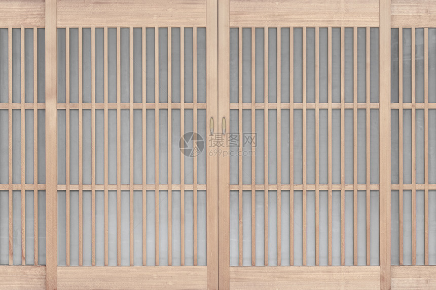日本的门窗户或房间隔开器图片