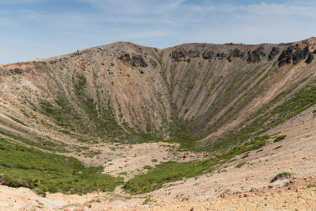 日本福岛县和山田县边界的班达伊山东北火山脉图片