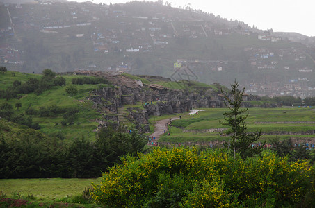 Sacsayhuaman秘鲁库背景图片