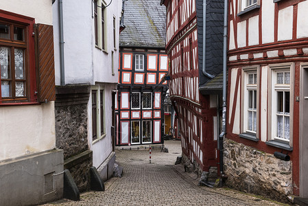 德国LimburgaderLahn市古老历史城市Limbur图片