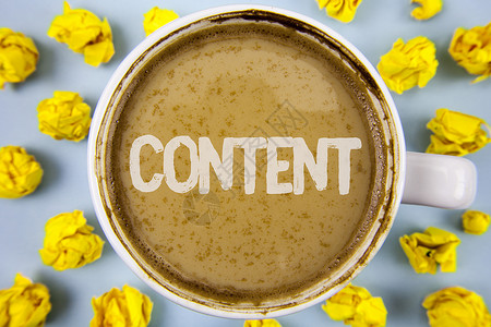 概念手写显示内容商业照片文本网站包含独家和包含丰富信息的书面咖啡在图片