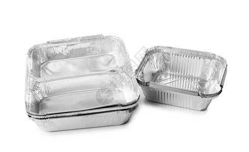 白色背景的空集装箱食品交图片