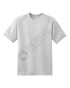 TSHIRT白色短袖白棉TShirt孤立在白色背景上时背景