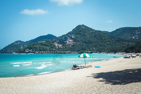 蓝海白沙滩ChawengBeach图片