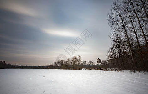 冬季风景与长期相照自然野外风景图片
