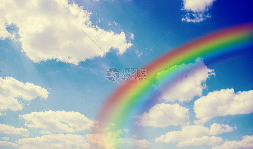 天上的彩虹图片