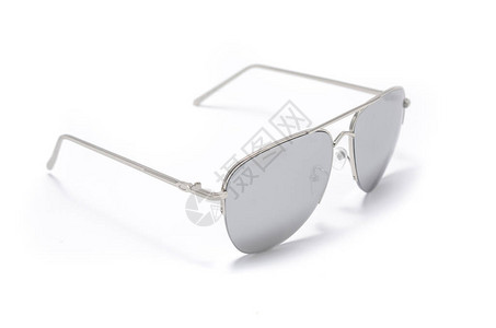 太阳镜在铁架上的墨镜白色的灰图片