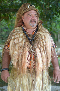 库克群岛拉罗通加的太平洋岛民部落酋长图片
