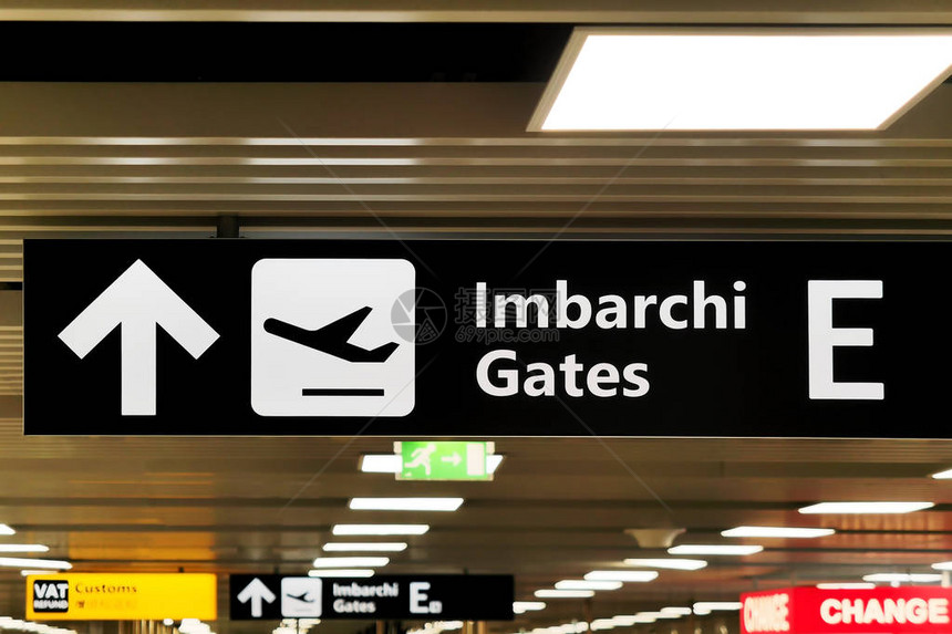 在机场标注箭头方向指示Imbbarch图片