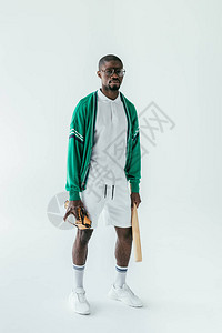 美国时尚的非洲棒球运动员图片