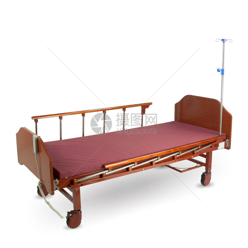为行动不便的人提供医院的现代自动床图片