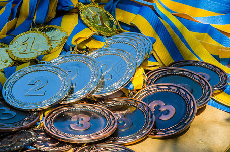 金银和铜牌运动乌克兰奖牌图片