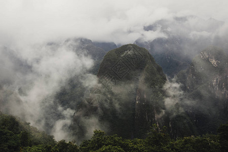 秘鲁MachuPicchuInca城堡周图片