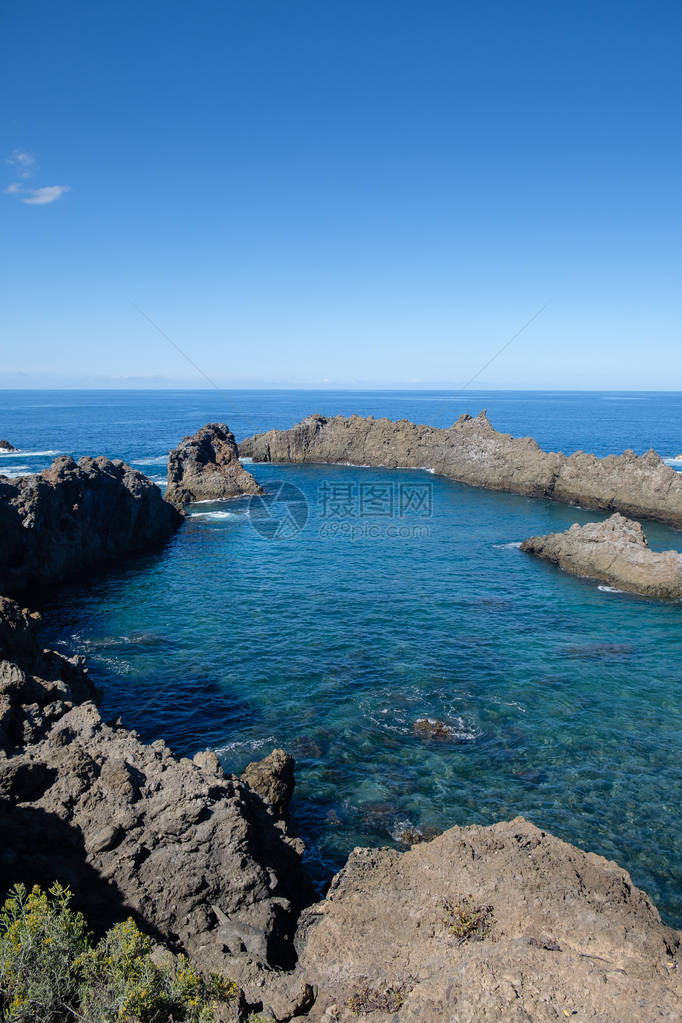 特纳里费岛的自然海洋游泳池西班牙户外拍图片