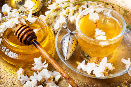 用金合欢花蜂蜜治疗凉茶凉茶图片
