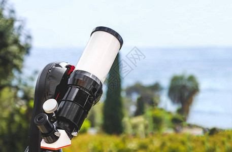 望远镜背景天文科学仪器天空观测图片