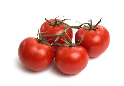 孤立在白色背景上的西红柿背景图片