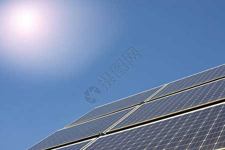 太阳能电池板发电可图片