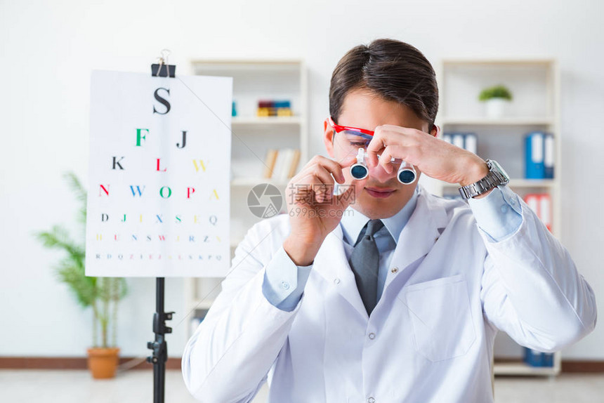 医院眼科护理念中的眼科医生图片