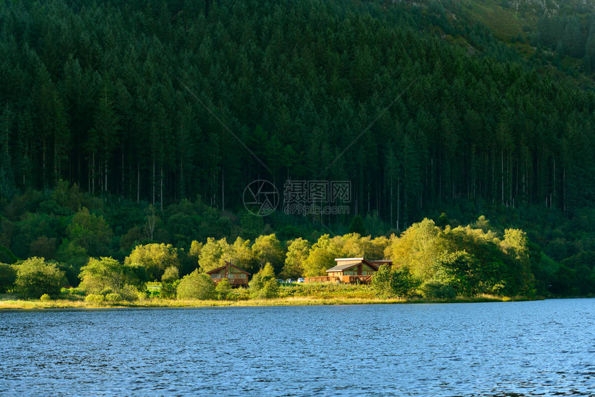 LochLubnaig河岸LochLomond湖和Trossachs苏格兰公图片
