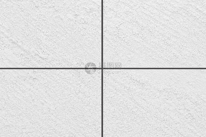 白色砂岩瓷砖地板纹理和无缝背景图片