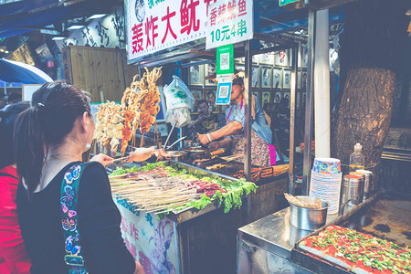 不明身份的商人在西安图片