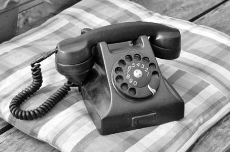 在黑白的老黑电话葡萄酒样式图片