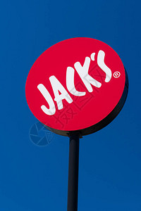 杰克的外部标志和商标志JacksFamilyRestaurants图片