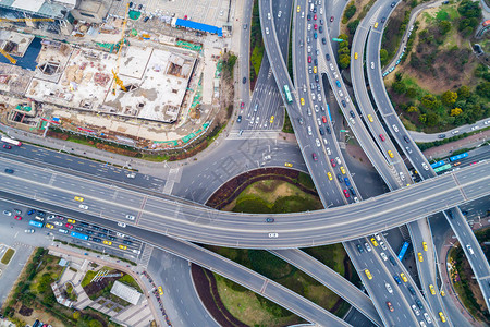 大型公路交叉路背景图片