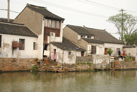 苏州河和大运河横跨苏州农背景图片