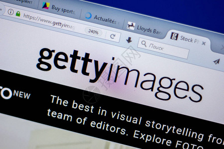GettyImages网站主页图片