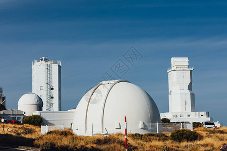 西班牙加那利群岛特内里费天文望远镜观高清图片