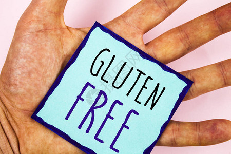 显示GlutenFree的文本符号概念相片与不含小麦等成图片