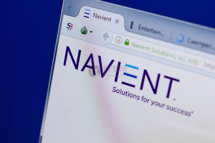 Navient网站主页在个人计算机图片