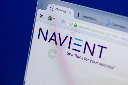 Navient网站主页在个人计算机图片