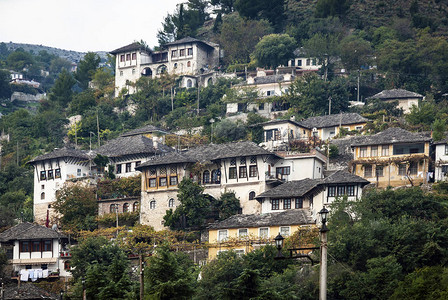 南部阿尔巴尼亚的Gjirokaster镇Balkan图片