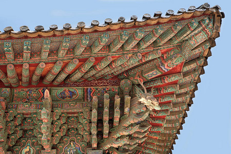朝鲜佛教寺庙传统图片