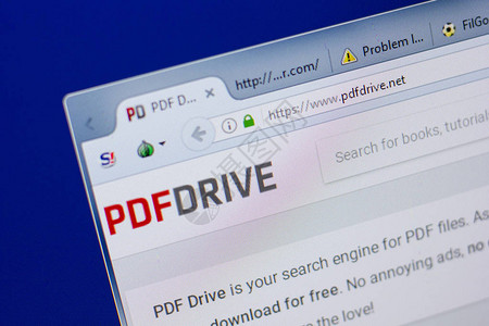 pdf素材库PdfDrive网站主页背景