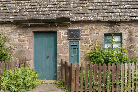 在苏格兰安格斯的Glamis村建造了图片