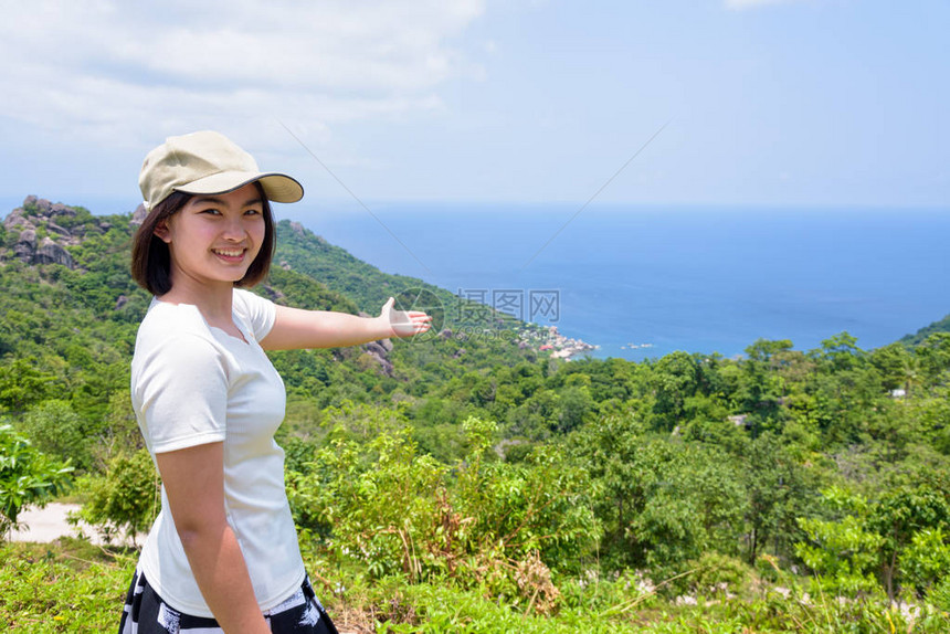 泰国素叻他尼泰国湾涛岛景点的高处观景台图片