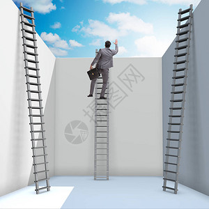 爬不起商人爬梯子以逃避问题背景