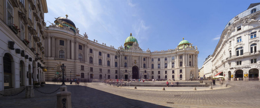 维也纳市中心前主要皇宫霍夫堡之景图片