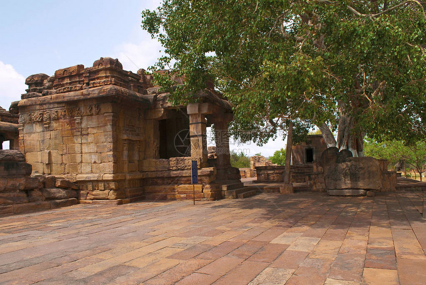 Virupakasha寺庙东入口Pattadakal寺庙建筑群印度Karnataka的Pattad图片